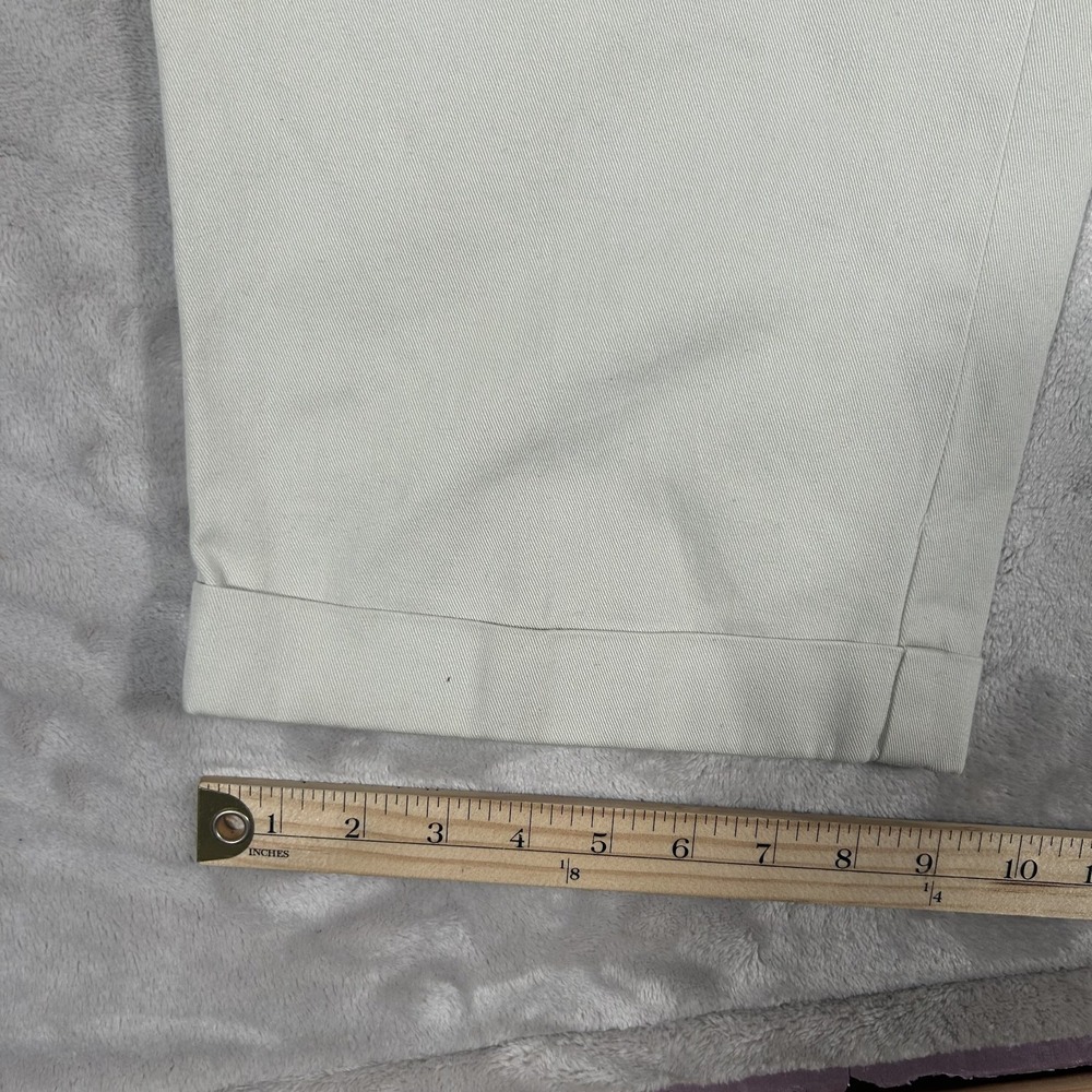 VTG 90s Polo Ralph Lauren Hammond Pant Men 42x30 Khaki Classic Chino Pleated - Picture 15 of 16